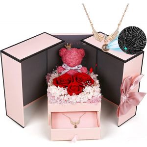 Le Coffret Forever Rose Comprend Un Collier En Argent Sterling 925, I Love You En 100 Langues, Cadeau D'anniversaire Pour La Saint-Valentin, Cadeau De Noël Pour Femme Et Petite Amie. - Neuf