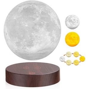 Lampe Lunaire Flottante Lampe De Table À Lévitation Lampe Lunaire À Lévitation Magnétique Veilleuse Rotative, Cadeaux Créatifs Pour Les Amoureux De Noël Et Des Enfants.[VEI9271757] - Neuf