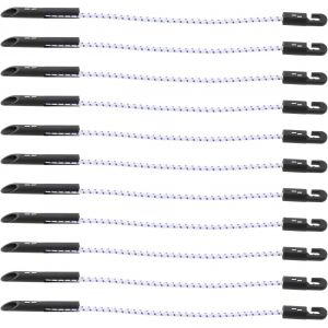 Checarzhn--No1-30 Pièces Élastiques À Bascule Attaches Élastiques Cordon De Choc Sangles Bleues Pour Feuilles D'échafaudage Bâches Filet De Saut 30cm - Neuf