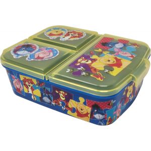 Mdy-Boîte À Déjeuner/Sandwich Pour Enfant En Plastique Sans Bpa Avec Compartiments (Winnie L'ours) - Neuf