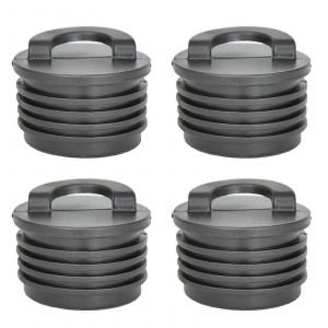 4 Pcs Kayak Drain Bouchon Bateau Dalot Bouchons Trous De Vidange Universels Bouchon Bonde Avec Poign&eacute;e Bateaux Accessoires Durable - Neuf