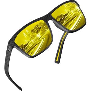 Lunettes De Soleil Polarisées Homme Femme - Lunette Polarisante Homme Pour Conduite, Sport & Pêche - Lunettes De Soleil Femme Polarisées Avec Étui - Lunettes Conduite De Nuit - Neuf