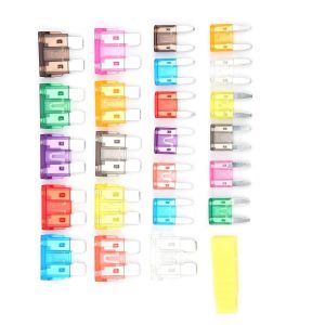 LETNERNY-254Pcs Assorties Kit De Fusibles 2A 3A 5A 7.5A 10A 15A 20A 25A 30A 35A 40A, Lame Petit Et Moyen Assortiment De Remplacement De Fusible De Lame Pour Voiture Camion Bateau - Neuf