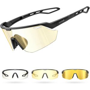 Subzonal-Fotocrom&aacute;ticas Gafas Ciclismo Hombre - 3s Fotocrom&aacute;tica 28g Ultraligero-Tr90 Uv400 Protecci&oacute;n, Almohadilla Nasal Ajustable, Gafas De Sol Deportivas Mujeres Para Pesca/Running/Senderismo - Neuf