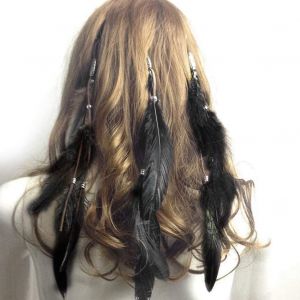 Shiliu-Boho Pinces Cheveux Plumes,Plume Coiffes Indiennes,Hippie Pinces Cheveux Plumes, 3pcs Épingles À Cheveux En Plumes Halloween[ - Neuf
