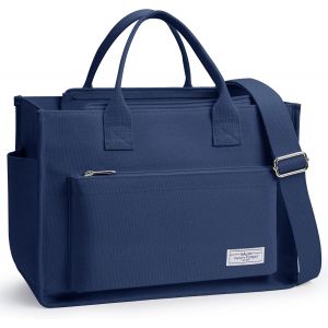 RFCBC-Sac fourre-tout en toile pour femme avec plusieurs poches zippées, idéal pour le travail, le bureau, les voyages et un usage quotidien - Neuf