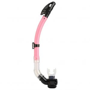 Tuba Full Dry Confortable Avec Embout Buccal En Silicone Easy Breathe Snorkel (Rose) - Neuf