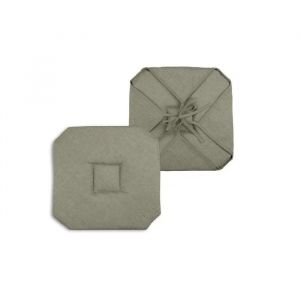 Coussin Galette De Chaise 4 Rabats 40x40cm Lichen Chinee - Neuf