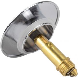 JGD-Bouchon de Vidange pour Evier,70mm Bouchon de Canalisation d'&eacute;vier de Salle de Bains Laiton Poli Chrome,Pop Up Click Clack Bouchon de vidange en Laiton pour Baignoire &Eacute;vier de Vanit&eacute; - Neuf