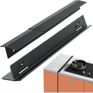 Subzonal-2 Pi&egrave;ces De Plan De Travail De Cuisine En Acier Inoxydable, Couvercle De Fente De Cuisini&egrave;re Pour Plaques De Cuisson, Largeur De 2 Cm Et Longueur R&eacute;glable De 35 Cm &Agrave; 70 Cm, Emp&ecirc;che Les - Neuf