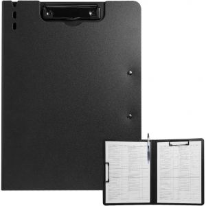 Clipboard A4 Plastic Clipboard With Lid Clipboard Lightweight Clipboard For School Industry Office (Black) - Neuf