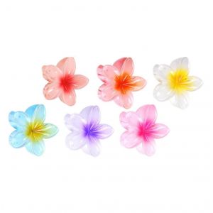 Fleur Cheveux Griffes Clips Pour Femmes Filles Moyenne Épais Cheveux Fins Acrylique Couleur Vive Pétales Pince Cheveux Pince À Cheveux Antidérapant Forte Tenue Cheveux Attraper Pinces Ba - Neuf