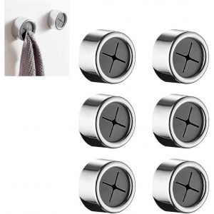Porte-serviettes de porte Porte-torchon de cuisine Porte-serviette de qualité supérieure Auto-adhésif Pas de perçage (paquet de 6) - Neuf