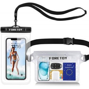 Pochette Etanche Smartphone, Sac Etanche Telephone Portable Etui Pochette Imperm&eacute;able Avec Sangle R&eacute;glable, Ipx8 Plage Accessoire Pour Nage P&ecirc;che Kayak Natation Rafting Surf - Neuf