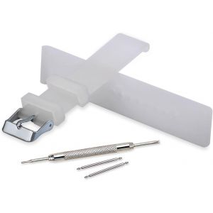 Kal-Bracelet Montre Imperm&eacute;able Remplacer Silicone Bracelet Montre Homme Femme Noir Doux - 18mm, 20mm, 22mm, 24mm Caoutchouc Montre Bracelet Avec Outil - Neuf