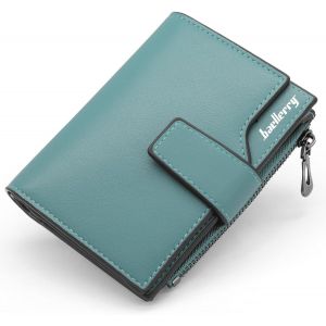 Porte Monnaie Femme En Cuir Pu Porte Feuilles Pour Femme Court Lisse Et Souple Petit Portefeuille Femme Avec 16 Emplacements Cartes Et Zippé Pochette À Monnaie (Rose-S) - Neuf