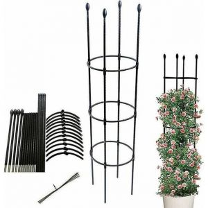 Ob&eacute;lisque De Jardin - Support Stable Pour Plantes Grimpantes Et Cage &Agrave; Tomates Pour Jardin Et Balcon - Neuf