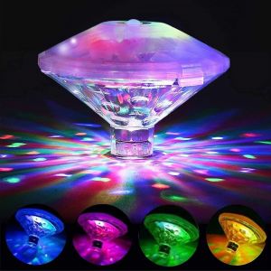 Lumière De Piscine Flottante De Couleur,Lumière De Bain Disco,Lumière Led Submersible Ip68,Lumière Sous-Marine Led Avec - Neuf