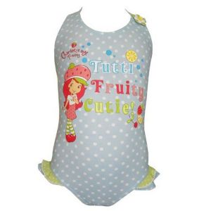 Maillot De Bain 1 Pi&egrave;ce Bleu Charlotte Aux Fraises - Neuf