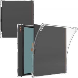 KAL-Coque Pour Boox Tablet Note Air4C/Air3C/Air3 10.3 Pouces Avec Porte-Stylet, Housse En Transparent Anti-Jaunissement&Antichoc Silicone Tpu Souple Avec Coins Renforc&eacute;s - Neuf