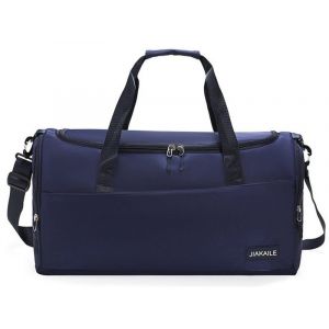 Sac de sport bleu marine r&eacute;sistant &agrave; l'eau avec compartiment &agrave; chaussures pour les voyages et la salle de sport - Neuf