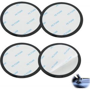 2 Pi&egrave;ces Adh&eacute;sif Tableau De Bord Pad Disquede pour Tableau de Bord, 80 mm Disques De Montage Universel Accessoire Id&eacute;al pour Le Portable Autoradio Navigation Sat Nav GPS Support T&eacute;l&eacute;phone Dashcam Noir - Neuf