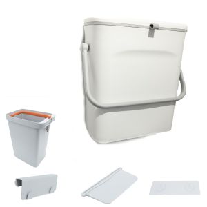 Eryi-Poubelle De Cuisine À Suspendre 2-En-1-9l Avec Bac Intérieur De 7l - Anti-Odeurs, Solide Et Facile À Nettoyer - Idéale Pour Salle De Bain, Wc Et Camping-Car - Neuf
