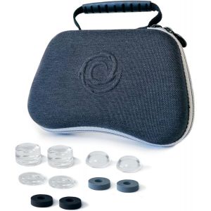 Lkljij-Etui De Protection Universel Manette Ps5 Ps4 Xbox One Seriesx|S Avec Kit Réhausseurs De Joystick Et Anneaux De Précision, Antichoc, Intérieur Velour Anti Rayure, Compartiment Accessoires - Neuf