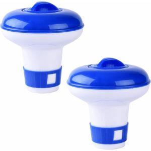 Lot de 2 distributeurs de chlore,accessoires de jacuzzi,distributeur de chlore pour jacuzzi,idée pour spa,jacuzzi et fontaine,piscines gonflables et hors sol,distributeur flottant de jacuzzi - Neuf