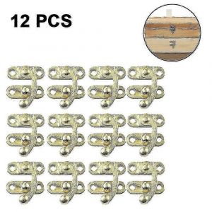 12pcs Boîte À Bijoux Décoratif Loquet Serrure Bijoux Boîte En Bois Moraillon Latch - Neuf