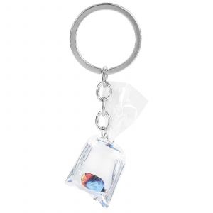R&eacute;sine Porte-cl&eacute;s Poisson Tropical Pendentif Porte-cl&eacute;s Poisson Eau Sac Charme Sac D&eacute;cor - Neuf