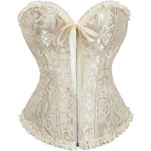 Gilet &Agrave; Fermeture &Eacute;clair Pour Femme, V&ecirc;tements De Modelage Du Corps Europ&eacute;ens Et, Sous-V&ecirc;tements Modelants Le Ventre D&eacute;bardeur Bleu Canard Soutien Gorge Dos Nu Sans Armature 105e Blanc - Neuf
