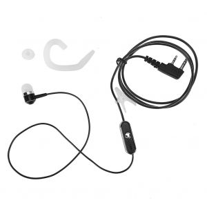 Ecouteurs intra-auriculaires Security K-head avec microphone (noir) - Neuf