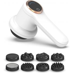 Electrique Masseur Anti Cellulite, Anti Cellulite Appareil Portabilit&eacute;, Cellulite Massager Avec 8 Accessoires Interchangeables, Raffermit Et Sculpte, Soulage Les Tensions Musculaires - Neuf