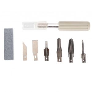 Ensemble De Couteaux D'artisanat 6 Lames En Acier Poign&eacute;e Ergonomique Hobby Couteau Lames Ensemble Pour La Sculpture Garniture Art Travail Scrapbooking Pochoir - Neuf