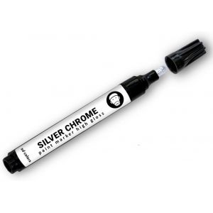 KALANKA-Marqueur de peinture chrom&eacute; argent&eacute; 3 mm haute brillance compatible avec le m&eacute;tal, la pierre, la c&eacute;ramique, le verre, le plastique, le bricolage - Neuf