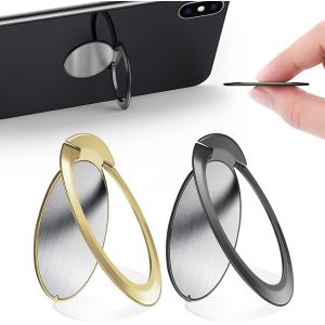 Mdy-2 Pièces Anneau Telephone Portable En Métal, Bague Telephone Portable 1,8 Mm Ultra-Mince, Rotation À 360 Degrés, Pour Tous Smartphones - Neuf