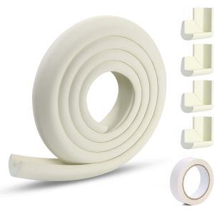 Protection D'angles Et Rebords Pour B&eacute;b&eacute;s, 2m * 2 Set Protection Mousse S&eacute;curit&eacute; Rouleau De Mousse Antichoc Pour B&eacute;b&eacute; Sur Coins De Murs,Des Meubles,Bords De Table - Neuf