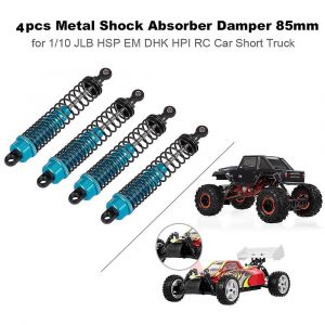 4pcs Rc Pi&egrave;ces De Voiture Amortisseur En M&eacute;tal 85mm - Neuf