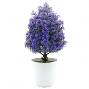 HJLIAN Plante artificielle en pot, decoration de bonsai, pot de fleurs pour la maison et le bureau (violet) - Neuf
