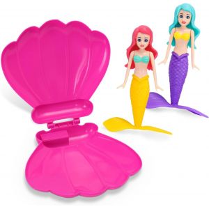 KAL-Lot De 2 Jouets De Piscine En Forme De Coquillage De Sirène Et 1 Coquillage, Jouets De Plongée En Forme De Sirène, Jouets De Piscine, Jeux De Plongée, Cadeaux Pour Enfants, Fournitures De Fête Et - Neuf