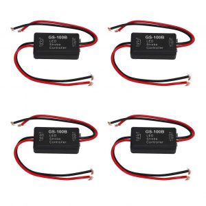 4 Pcs Lumière Flash Module Contrôleur Frein Arrière Feu Stroboscopique Contrôleur Pour Voitures Motos Vélos Électriques - Neuf