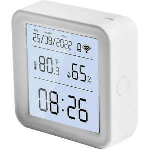 SUBZONAL-Thermom&egrave;tre hygrom&egrave;tre intelligent WiFi pour int&eacute;gration de l'application Tuya avec lectures en temps r&eacute;el et enregistrement graphique des donn&eacute;es - Neuf