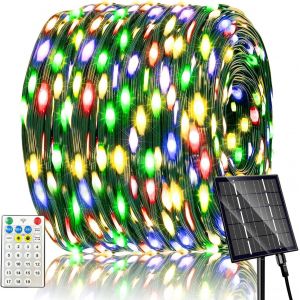 Kal-400led Guirlande Lumineuse Exterieure, 19 Modes Guirlande Exterieur Solaire, Ip65 Lumières Guirlande Solaire Exterieur Noel, Lumières Solaires D'extérieur Pour Le Balcon, Le Jardin, L'arbre De - Neuf
