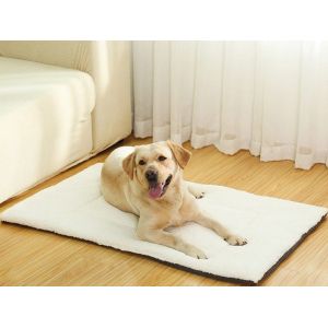 Tapis De Lit R&eacute;versible Pour Cage D'animal De Compagnie 100 X 60 Cm Coussin De Chenil Housse De Si&egrave;ge Auto - Neuf