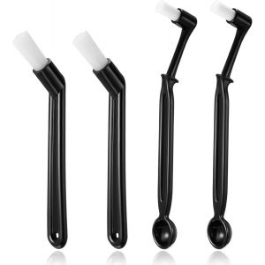 Brosse Machine À Café 4 Pinceaux De Nettoyage De Moulin À Café Avec Angle, Brosse De Nettoyage De Machine À Café Chaude Pour La Maison Et Le Bureau (4 Pcs Poils Durs) - Neuf