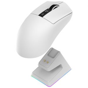Oniverse - Souris gaming sans fil Vanguard + Dock - Luxion White (PC) - Neuf