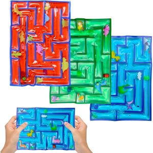 KAL-Labyrinthe Sensoriel, 3 Pcs Jouets Sensoriels Gel Maze, Jouet &Agrave; Presser Rempli De Gel, Anti-Stress Pour Enfants Et Autisme, Fidget Jouet &Agrave; Presser Pour Enfants Autistes, Relaxation Amusant - Neuf