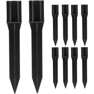 Letnerny-Lot De 10 Inserts De Rechange Pour Lampes Solaires - Piquets Robustes Pour Installation D'éclairage De Jardin - Neuf