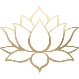 Autocollants muraux 3D en acrylique miroir lotus hindou Bouddha Lotus Mandala Tribal Art Autocollant amovible Stickers muraux pour chambre à coucher Salon Décoration Doré - Neuf